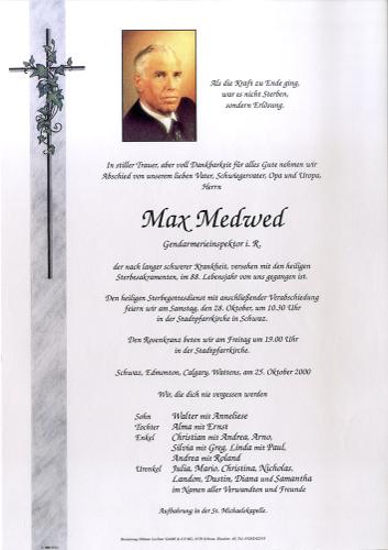 Parte von Max Medwed