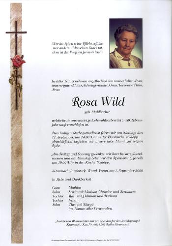 Parte von Rosa Wild