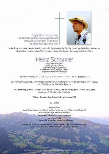 Parte von Heinz Schonner