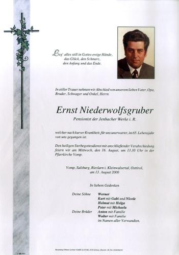 Parte von Ernst Niederwolfsgruber