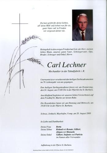 Parte von Carl Lechner