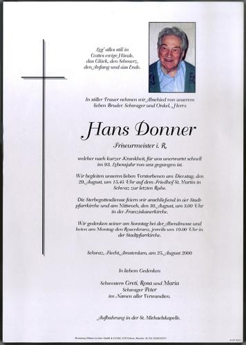 Parte von Hans Donner