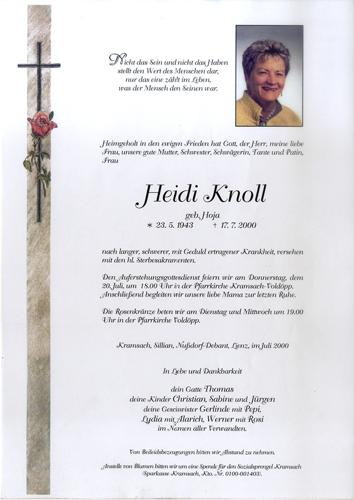 Parte von Heidi Knoll