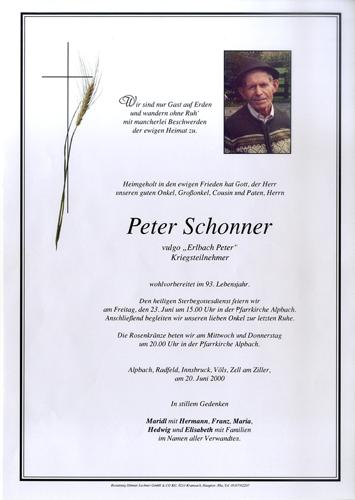 Parte von Peter Schonner