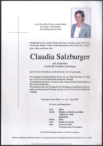 Parte von Claudia Salzburger