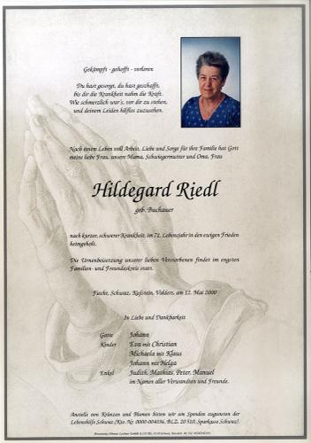 Parte von Hildegard Riedl