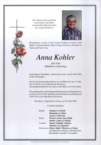 Parte von Anna Kohler