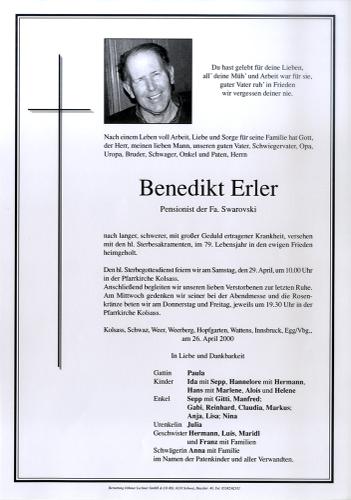 Parte von Benedikt Erler