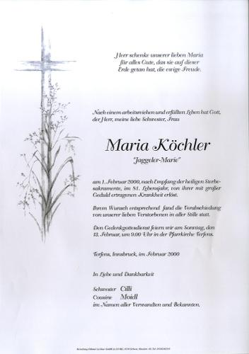Parte von Maria Köchler
