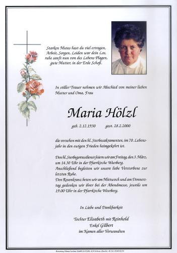 Parte von Maria Hölzl