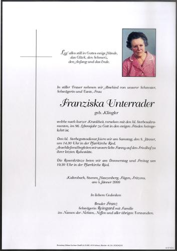 Parte von Franziska Unterrader