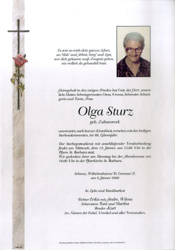 Parte von Olga Sturz