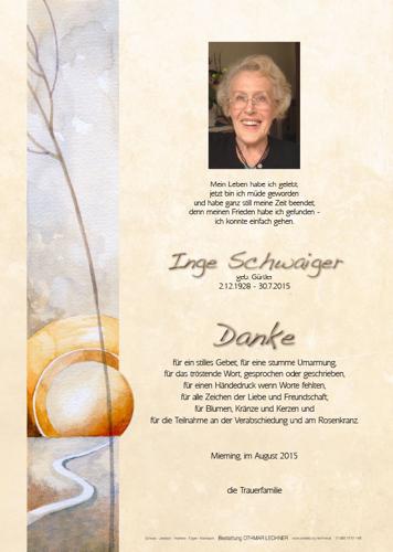 Parte von Inge Schwaiger