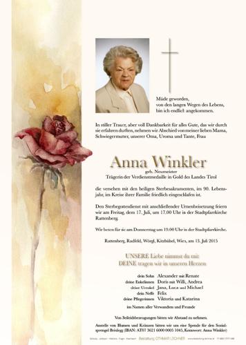 Parte von Anna Winkler