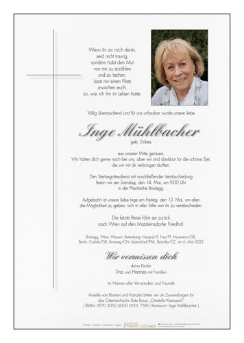 Parte von Ingeborg Mühlbacher