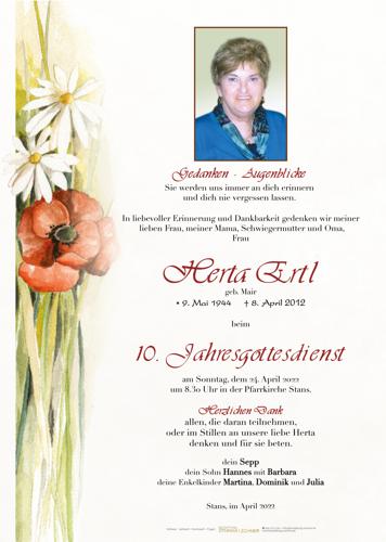 Parte von Herta Ertl