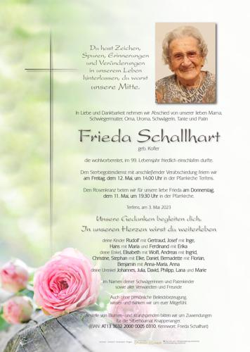 Parte von Frieda Schallhart