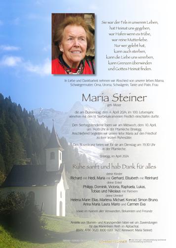 Parte von Maria Steiner