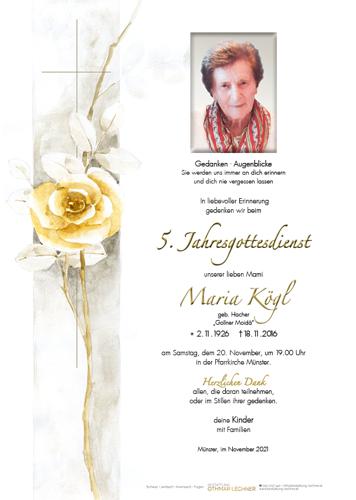 Parte von Maria Kögl