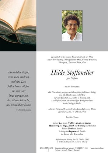 Parte von  Stoffaneller Hilde Frau