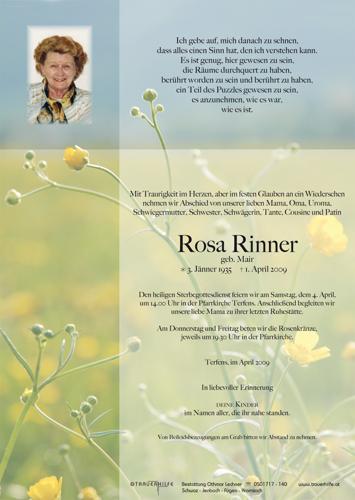 Parte von  Rinner Rosa Frau