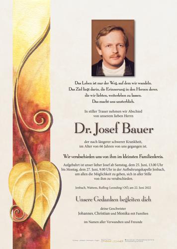 Parte von Dr. Josef Bauer