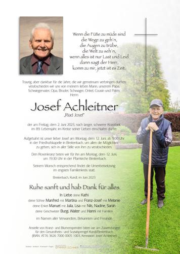 Parte von Josef Achleitner