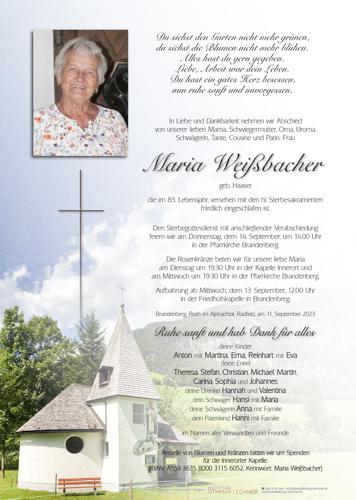 Parte von Maria Weißbacher