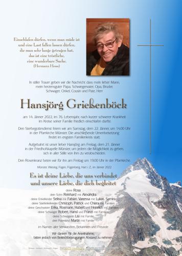 Parte von Hansjörg Grießenböck