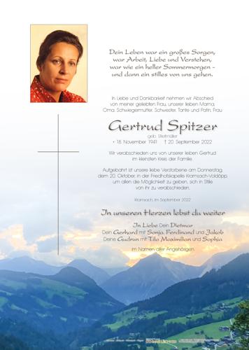 Parte von Gertrud Spitzer