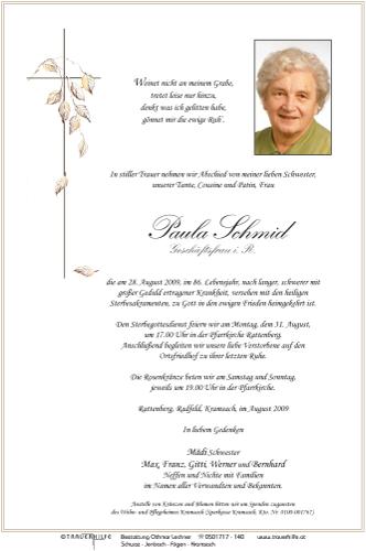 Parte von Paula Schmid