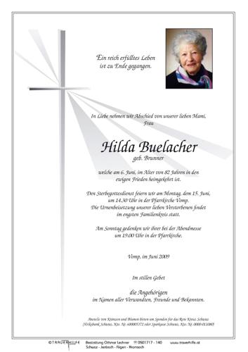Parte von Hilda Buelacher