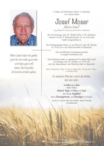 Parte von Josef Moser
