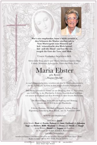 Parte von Maria Ebster