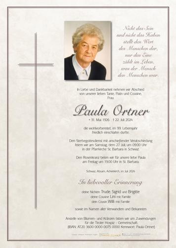 Parte von Paula Ortner
