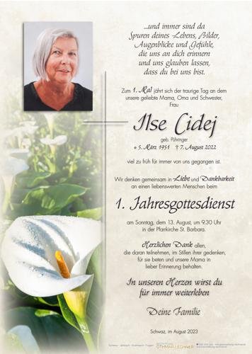 Parte von Ilse Cidej