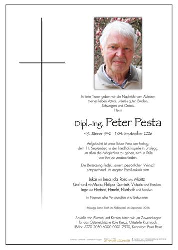 Parte von Dipl.-Ing. Peter Pesta