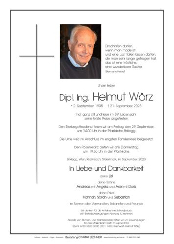 Parte von Helmut Wörz