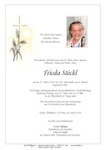 Parte von Frieda Stöckl