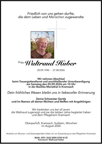 Parte von Waltraud Huber