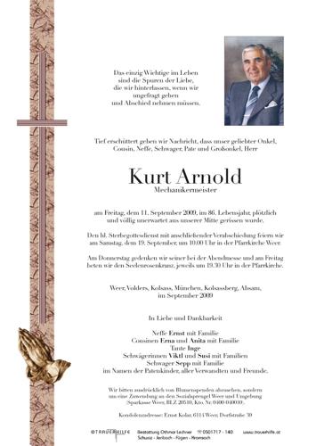 Parte von Kurt Arnold