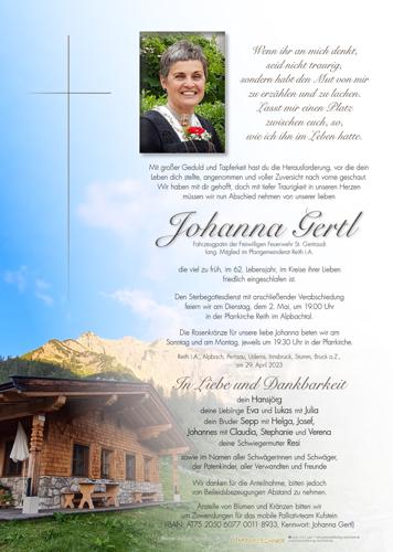 Parte von Johanna Gertl