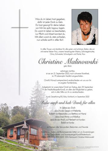 Parte von Christine Malinowski