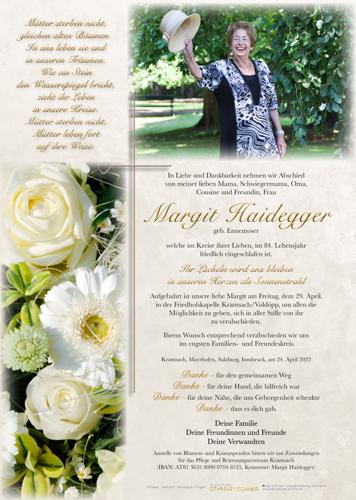 Parte von Margit Haidegger