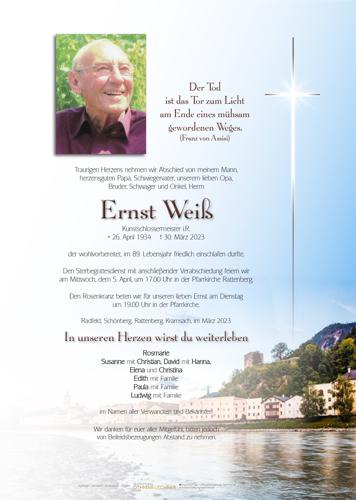 Parte von Ernst Weiß