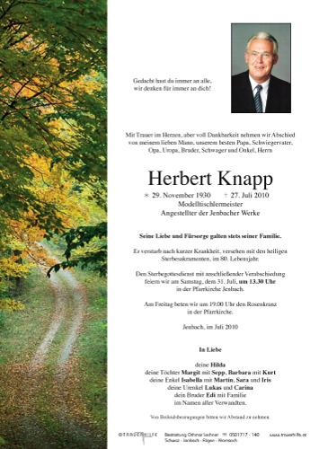 Parte von Herbert Knapp