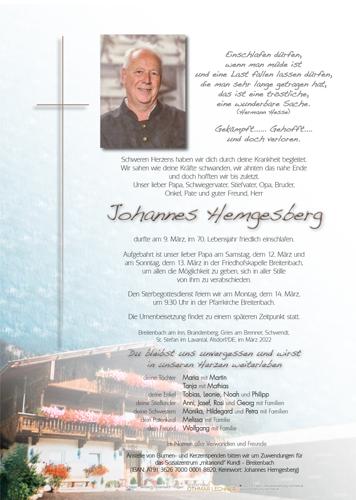 Parte von Johannes Hemgesberg