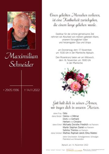 Parte von Maximilian Schneider