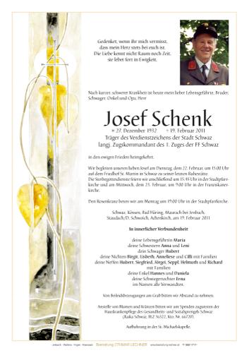 Parte von Josef Schenk