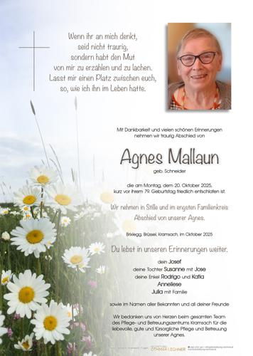 Parte von Agnes Mallaun